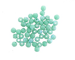 Czech Glass Textured Turquoise AB Round Druk 3mm