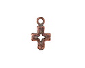 Mykonos Antique Copper (plated) Openwork Cross Focal 11x18mm