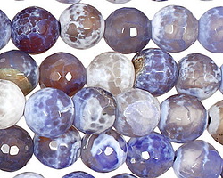 Blue Fire Agate Faceted Round 10mm