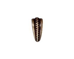TierraCast Antique Brass (plated) Large Hammertone Pinch Bail 7x14mm