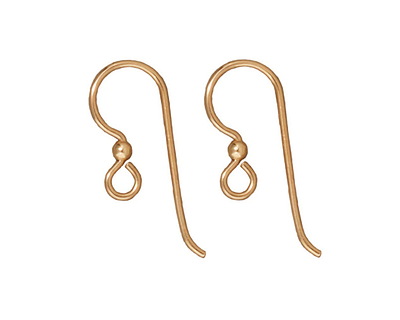 TierraCast Gold Filled French Hook Earwire w/ 2.5mm Bead 23x8mm