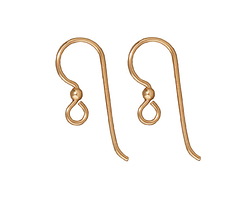 TierraCast Gold Filled French Hook Earwire w/ 2.5mm Bead 23x8mm