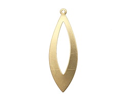 Brass Open Horse Eye Drop Blank 14x40mm