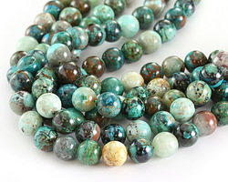 Chrysocolla Round 10mm Beads