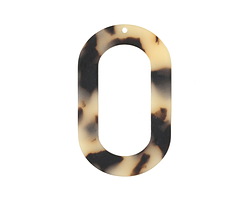 Zola Elements Light Tortoise Shell Matte Acetate Oval Donut 27x44mm
