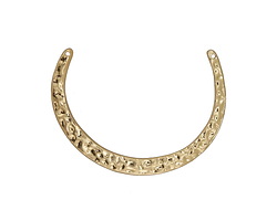 Zola Elements Matte Gold (plated) Hammered U-Shape Focal Link 44x32mm