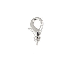 Silver (plated) Swivel Lobster Clasp 17x9mm
