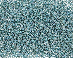 TOHO Semi Glazed Rainbow Turquoise Round 15/0 Seed Bead