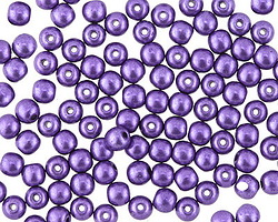 Czech Glass ColorTrends: Saturated Metallic Ultra Violet Round 4mm