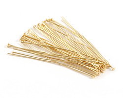 Gold (plated) Headpin 2", 24 gauge (200 pieces)