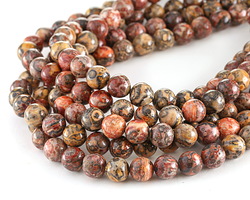 Leopardskin Jasper Round 8mm