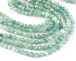 Green Kyanite Microfaceted Round 4mm