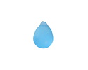 Turquoise Bay Beach-Style Glass Teardrop Focal 14x10mm