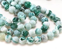 Ocean Whirl Agate Round 10mm
