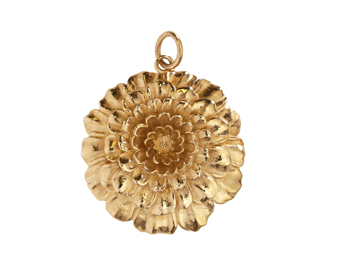 Nina Designs Bronze Marigold Blossom Focal 22x28mm