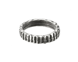 Mykonos Antique Silver (plated) Lined Ring 25mm