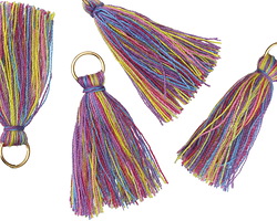 Carnival w/ Jump Ring Thread Tassel 30mm