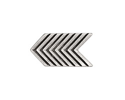 Zola Elements Antique Silver (plated) Chevron Arrow 5mm Flat Cord Slide 28x16mm