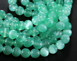 Sea Green Selenite Round 8mm
