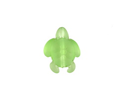 Peridot Beach-Style Glass Small Sea Turtle 20x15mm