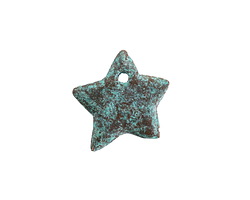 Mykonos Copper (plated) Patina Star Drop 18mm
