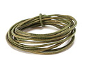 Natural Leaf Green Round Leather Cord 2mm, 32 feet
