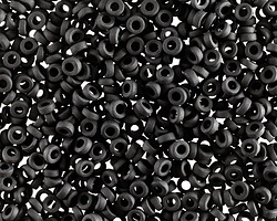 Miyuki Matte Black Spacer Bead 3mm