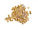 Czech Glass Gold AB Fire Polished Round 2mm