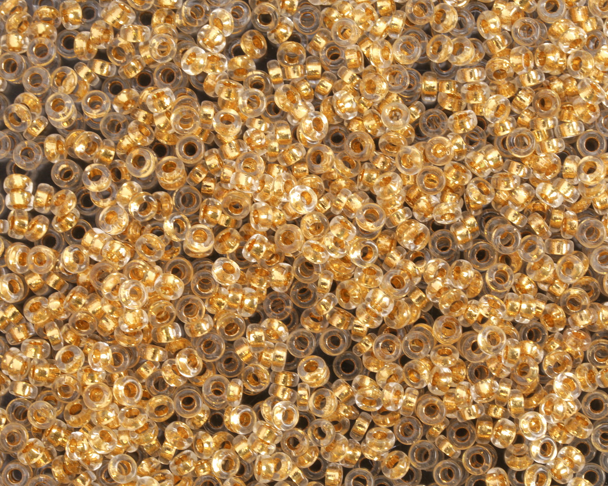 Miyuki 24kt Gold Lined Crystal Spacer Bead 2.2mm