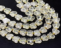 Lemon Quartz Microfaceted Butterfly 8x10mm