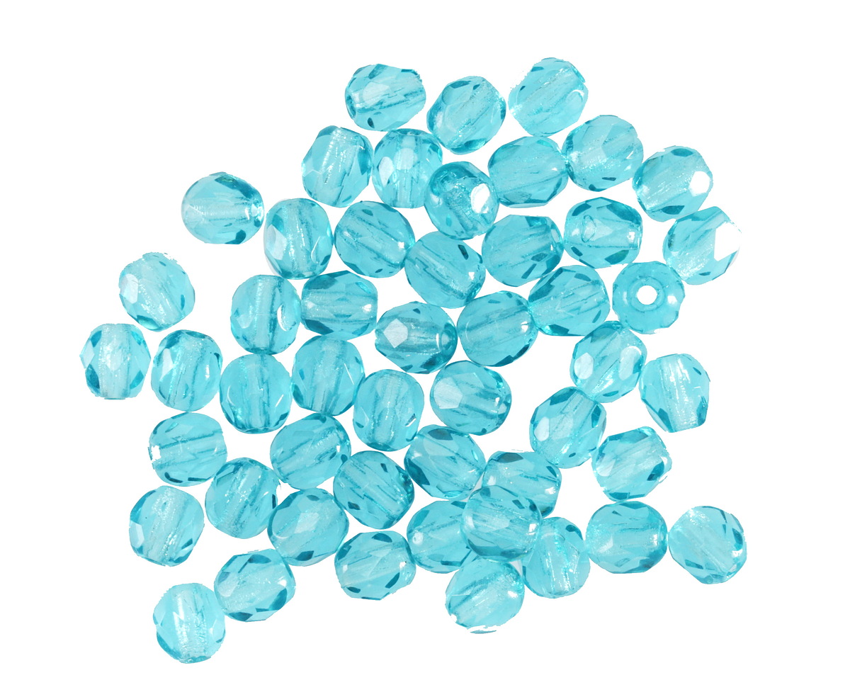 Czech Glass Beach Glass Fire Polished Round 4mm