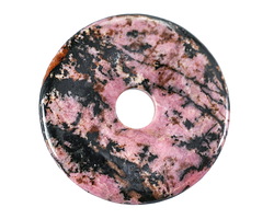 Rhodonite w/ Matrix Donut 40mm