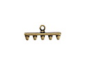Cymbal Rozos V Antique Brass (plated) Ending for SuperDuo 20x8mm