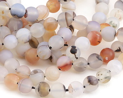 Madagascar Dendritic Agate (matte) Round 8mm
