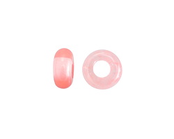 Cherry Quartz Large Hole Rondelle 4.5-5x10mm