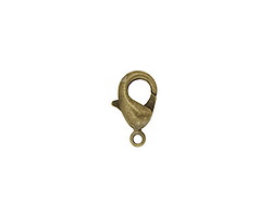 Antique Brass (plated) Lobster Clasp 12x7mm