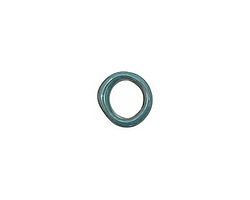 C-Koop Enameled Metal Peacock Blue Ring 10-11mm