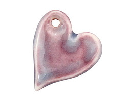 Gaea Ceramic Twilight True Love Heart Pendant 25x29mm