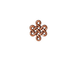 TierraCast Antique Copper (plated) Small Eternity Link 11x10mm
