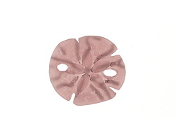 Medium Amethyst Beach-Style Glass Sand Dollar 20mm