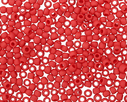 TOHO Opaque Frosted Pepper Red Round 8/0 Seed Bead