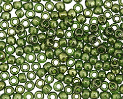 TOHO Gold Lustered Fern Round 6/0 Seed Bead