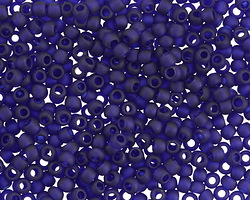 TOHO Transparent Frosted Cobalt Round 8/0 Seed Bead