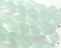 Seafoam Beach-Style Glass Small Nugget 11-17x10-13mm