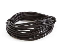 Black Round Leather Cord 2mm, 32 feet