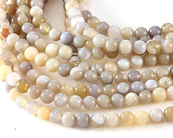 Antique Line Agate Round 6mm