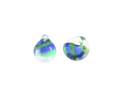 Unicorne Beads Glass Earthy Teardrop 9-10mm