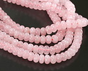 Rose Quartz Rondelle 5x8mm