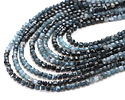 Blue Tourmaline (A) Ombré Microfaceted Cube 2mm