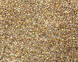 TOHO Crystal (with Gold Lining) Round 11/0 Seed Bead